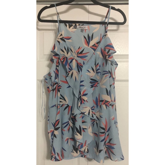 Jennifer Lopez Tops - Jennifer Lopez Blue And Orange Floral Tank - 3X
